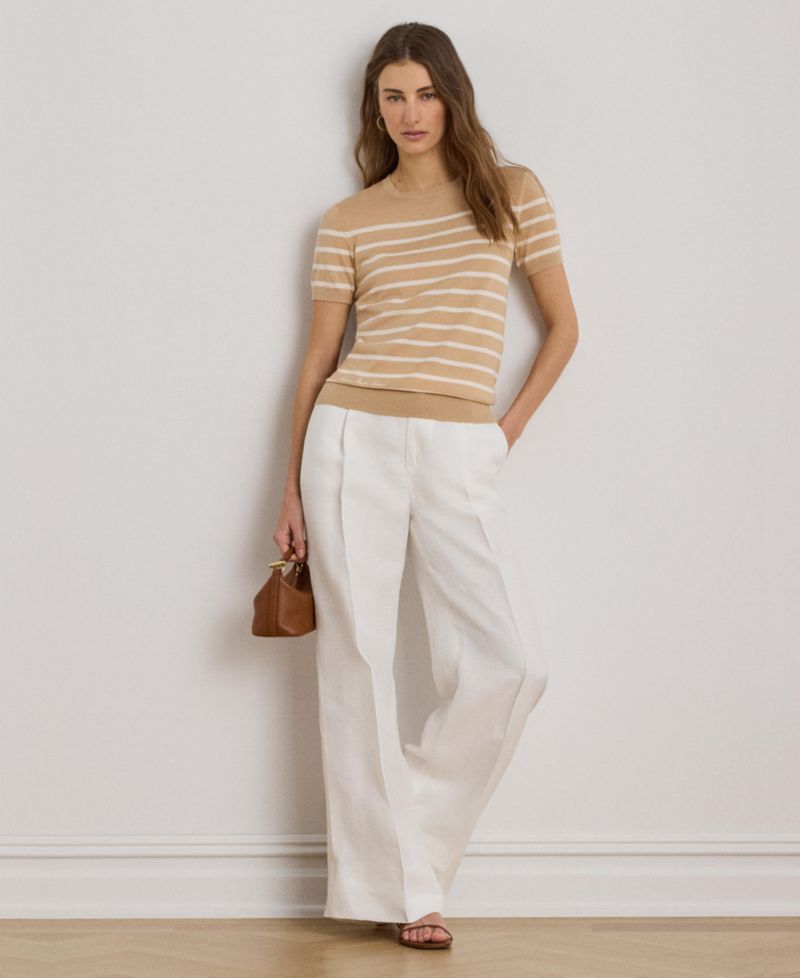 Women's Crewneck Short-Sleeve Sweater