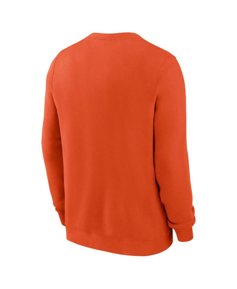 Men's Orange Clemson Tigers Arch Pullover Sweatshirt