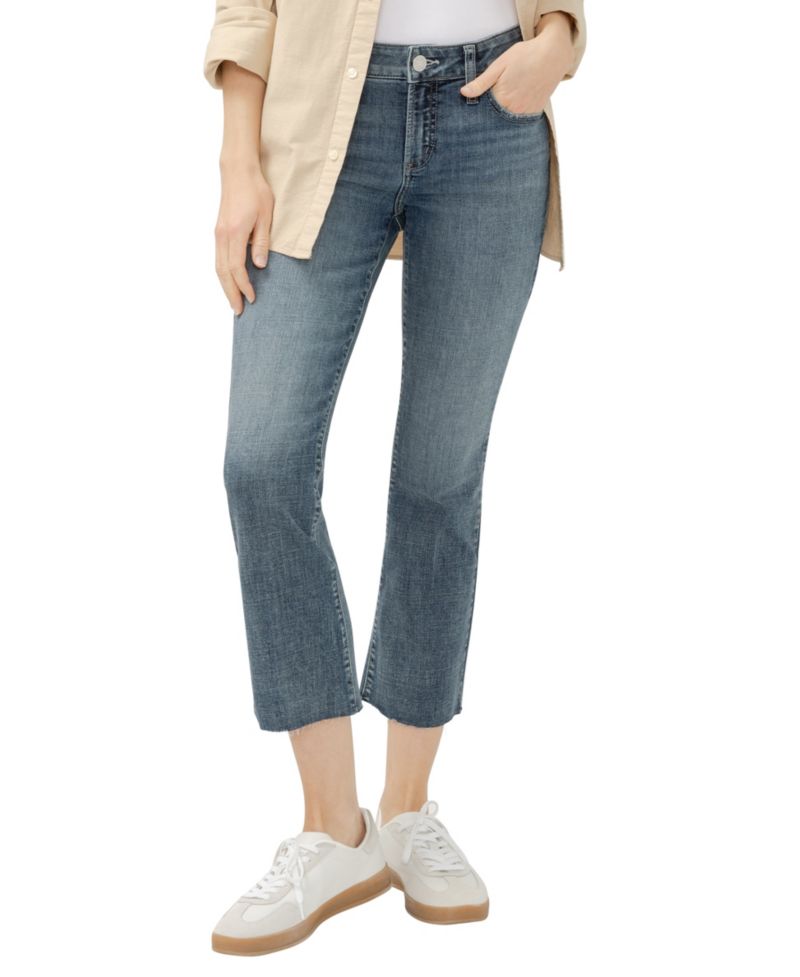Women's Elyse Mid Rise Comfort Fit Kick Flare Jeans
