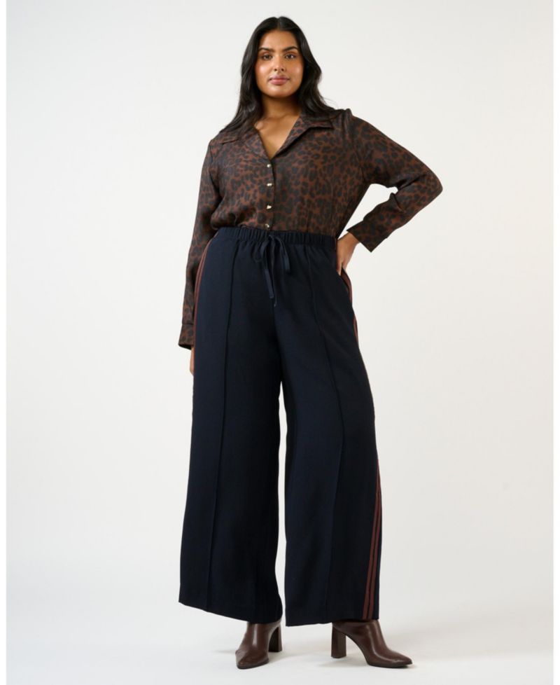 Women's Jesse Wide-Leg High Rise Striped Pant