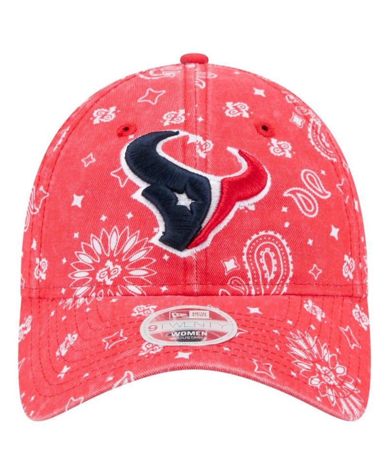 Women's Red Houston Texans Paisley 9TWENTY Adjustable Hat