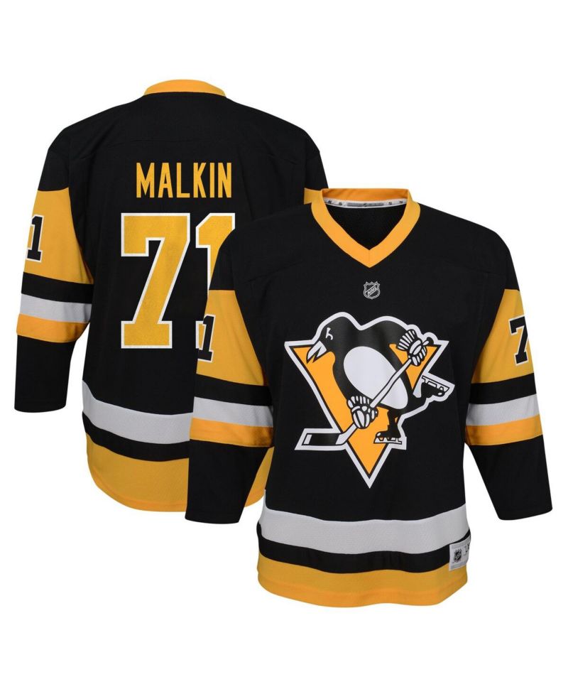Big Boys Evgeni Malkin Black Pittsburgh Penguins Home Replica Player Jersey