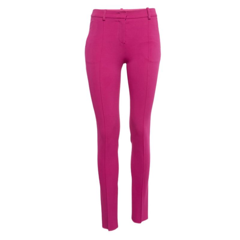 Women's Pink Jersey Pintuck Detail Trousers