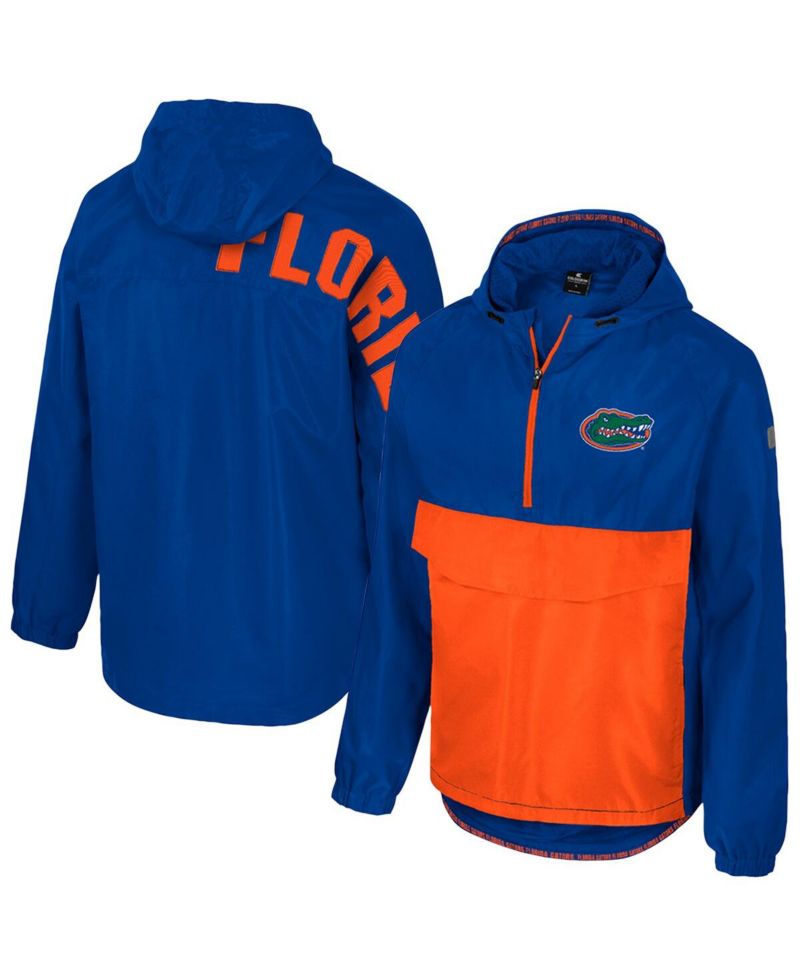 Men's Royal Florida Gators Reloaded Anorak Half-Zip Jacket
