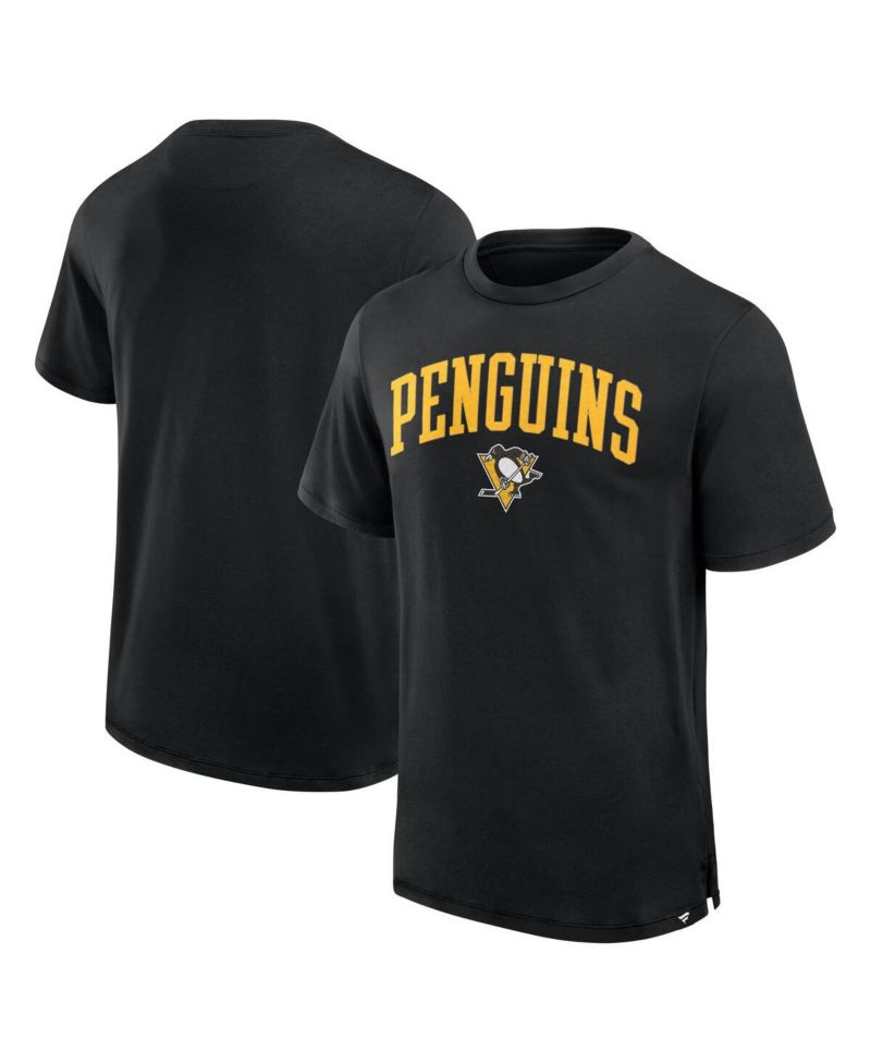 Men's Black Pittsburgh Penguins Elevated Pima T-Shirt