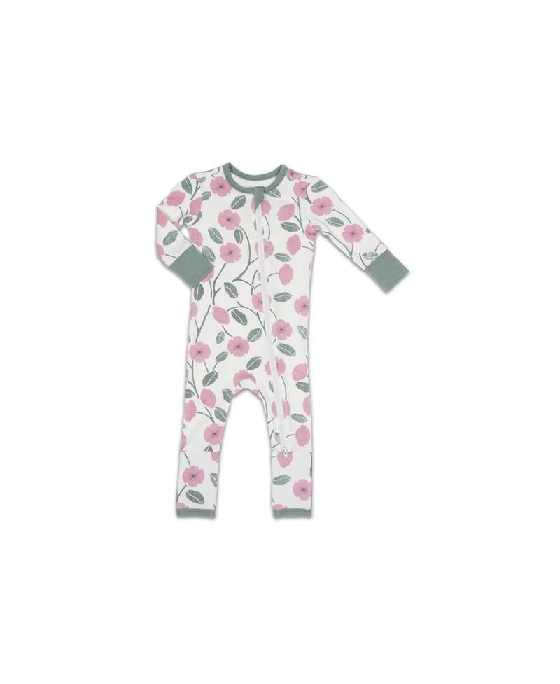 Baby Girls Grey by Everly Grey Convertible Romper Fitted Long Sleeve Pajama