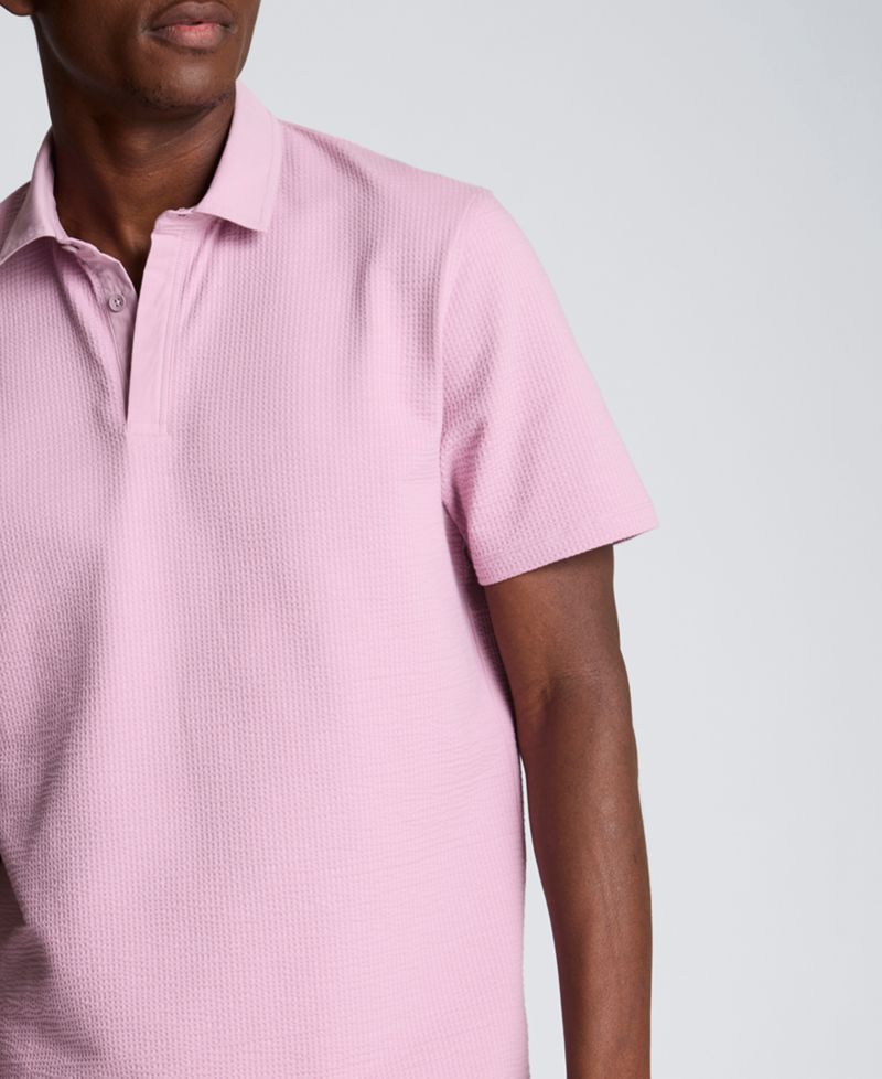 Men's Seersucker Classic-Fit Polo Shirt