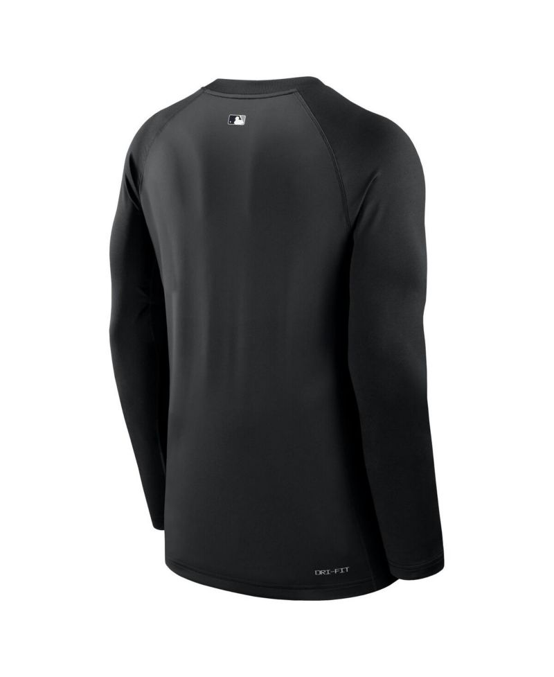 Men's Black Chicago White Sox Authentic Collection Game Time Raglan Performance Long Sleeve T-Shirt