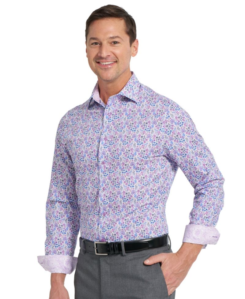 Men's Brighton Floral Print Dress Shirt