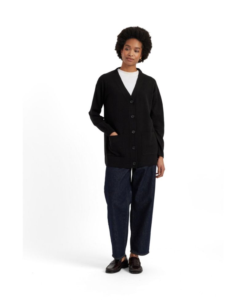 Women's Wool-Cashmere Long Cardigan