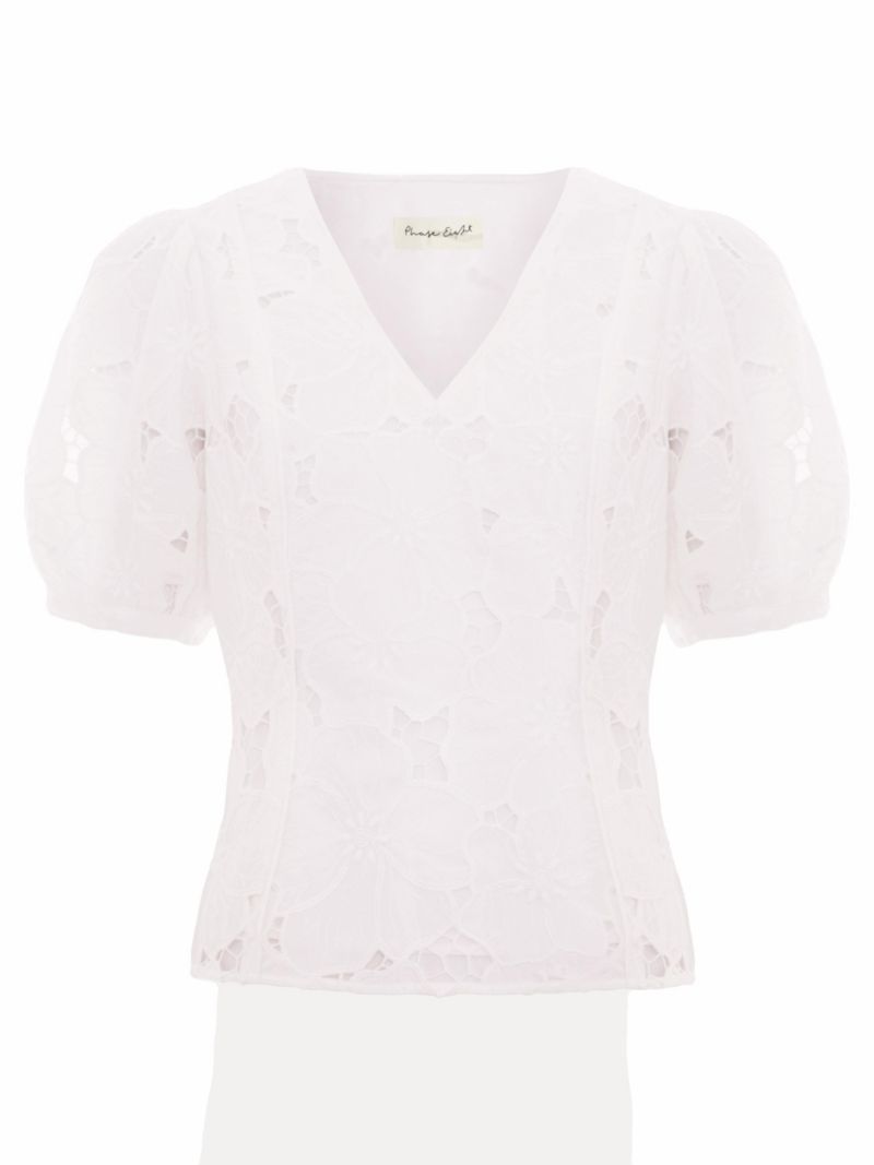 Women's Marina V-Neck Lace Blouse