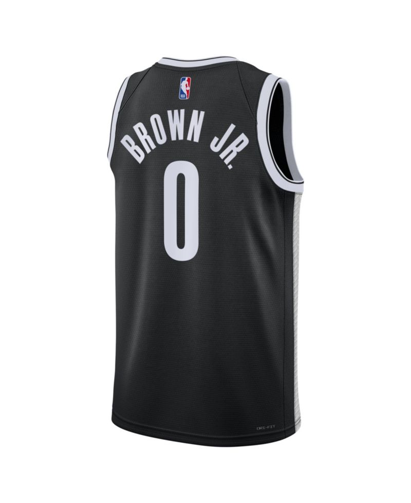Men's and Women's Mikel Brown Jr. Black Brooklyn Nets Swingman Icon Edition-Jersey