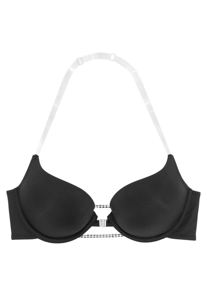 Women's Rhinestone Removable Pads Push-Up Padded Push-Up Bra