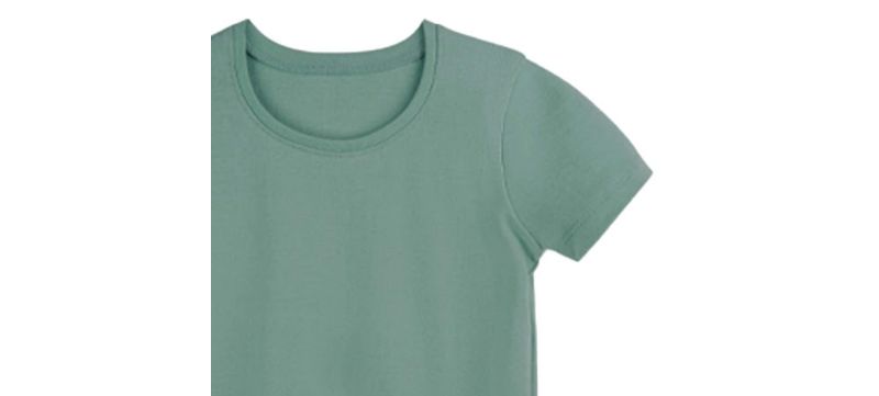 Girls Fair Trade Organic Cotton Ribbed Scoop Neck Tee
