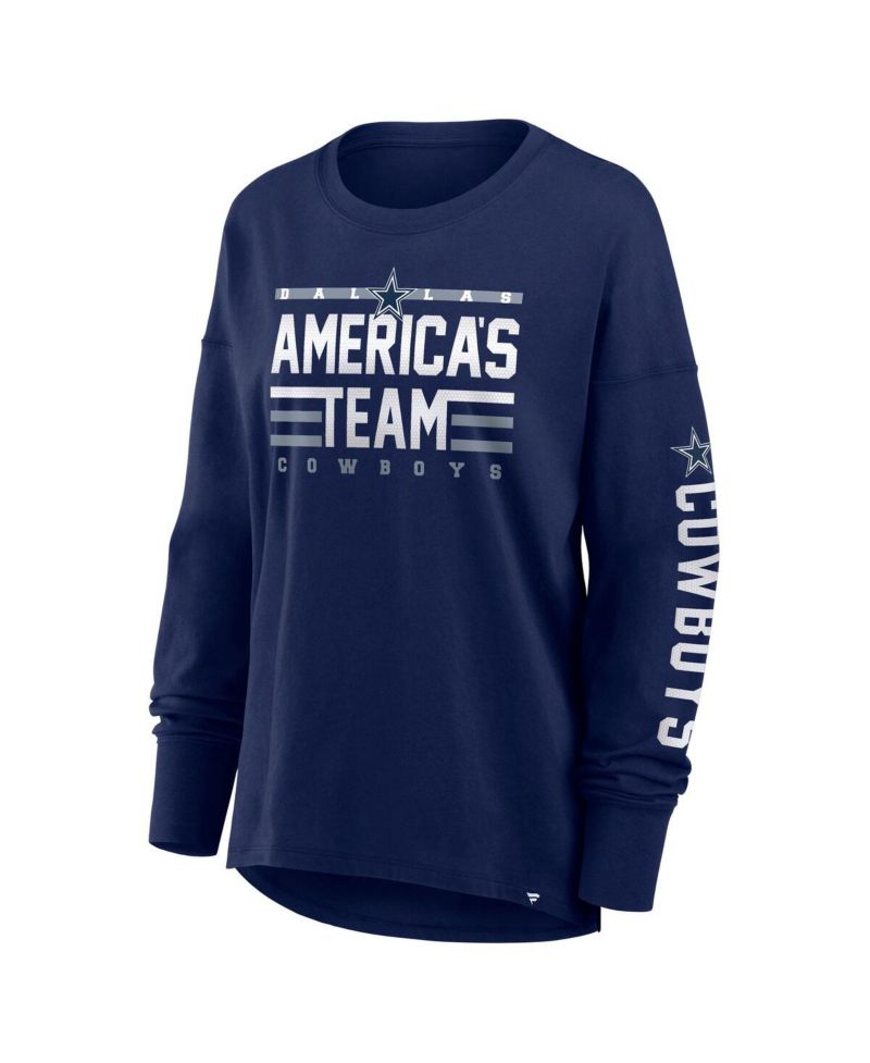 Women's Navy Dallas Cowboys Hometown Legacy Long Sleeve T-Shirt