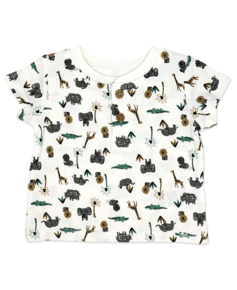 Baby Boys' Short-Sleeve T-Shirt, Bodysuit and Shorts, 3-Piece Set