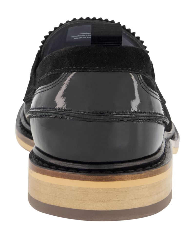 Men's White Label Suede Penny Loafers