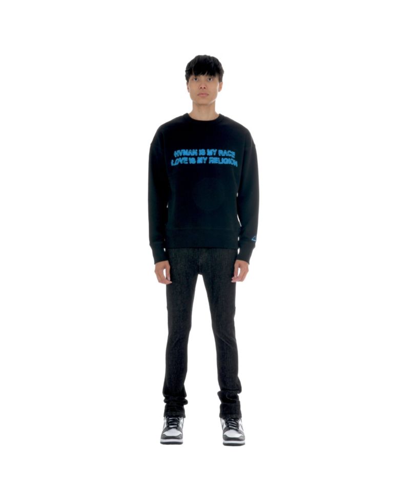 Men's Crystal Crew Sweatshirt in Human Love
