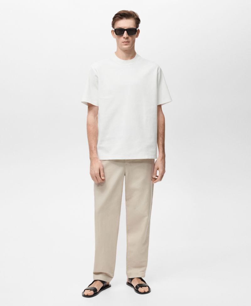 Men's Regular-Fit Textured T-Shirt