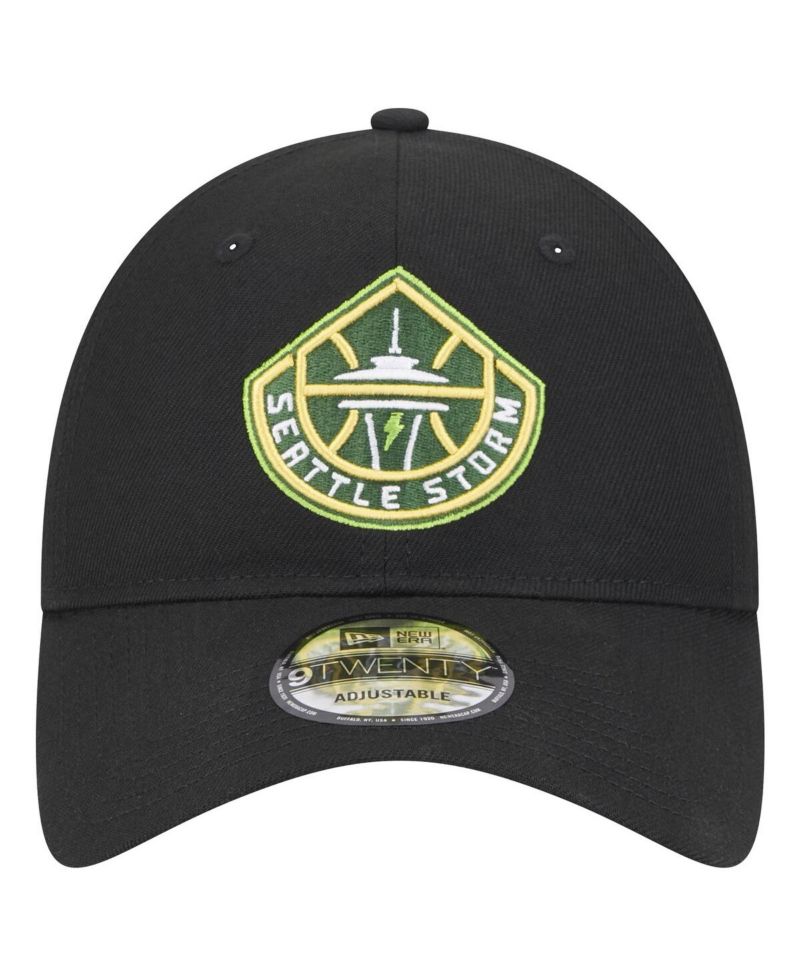 Men's and Women's Black Seattle Storm Core Logo 9TWENTY Adjustable Hat