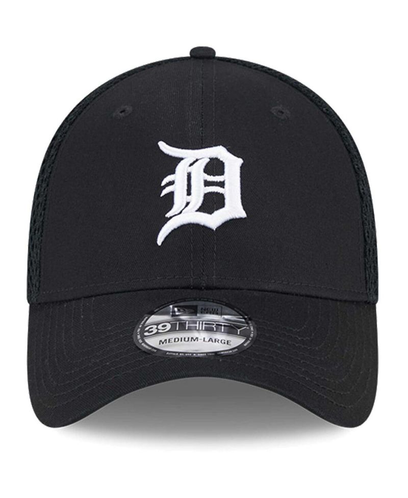 Men's Detroit Tigers Evergreen Black White Neo 39Thirty Flex Hat