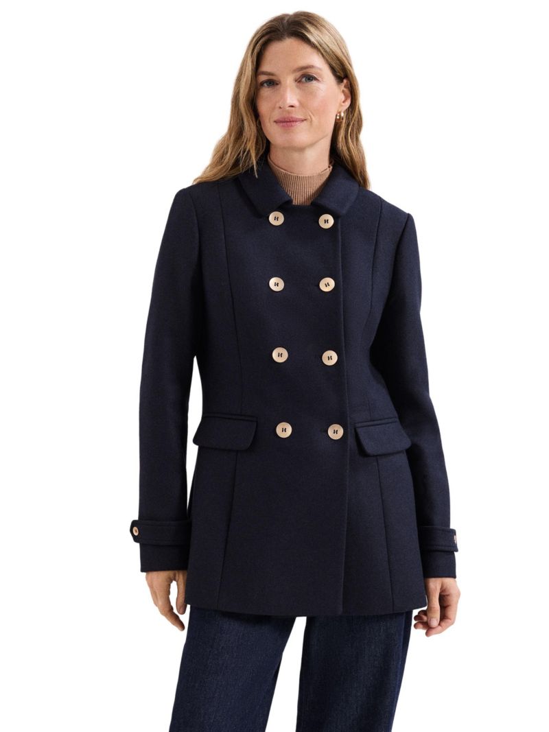 Women's Aurelie Wool Peacoat