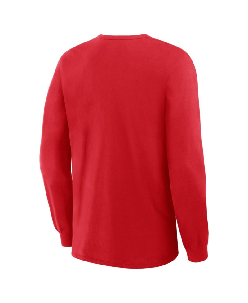 Men's Red Philadelphia Phillies Lock-Up Legacy Long Sleeve T-Shirt
