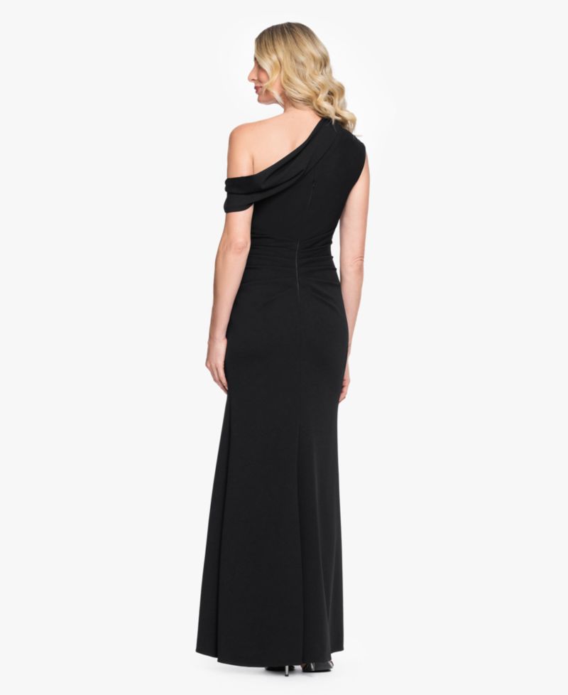 Women's One-Shoulder Draped Ball Gown