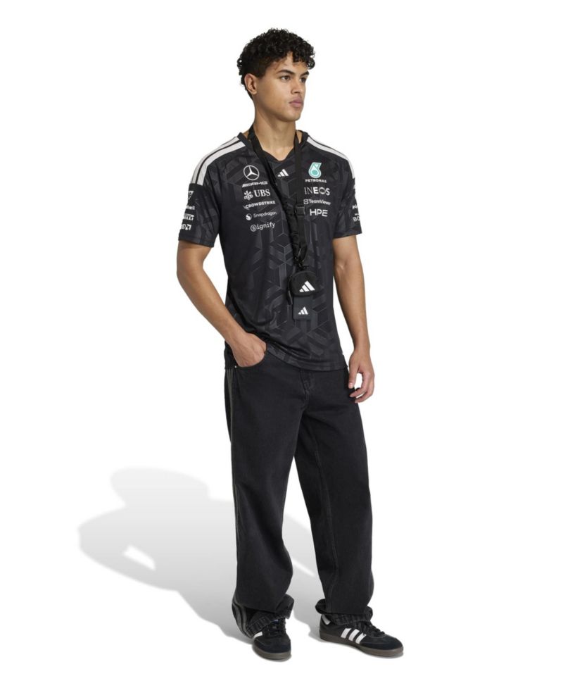 Men's Black Mercedes-AMG Petronas F1 Team 2026 Driver Authentic Jersey