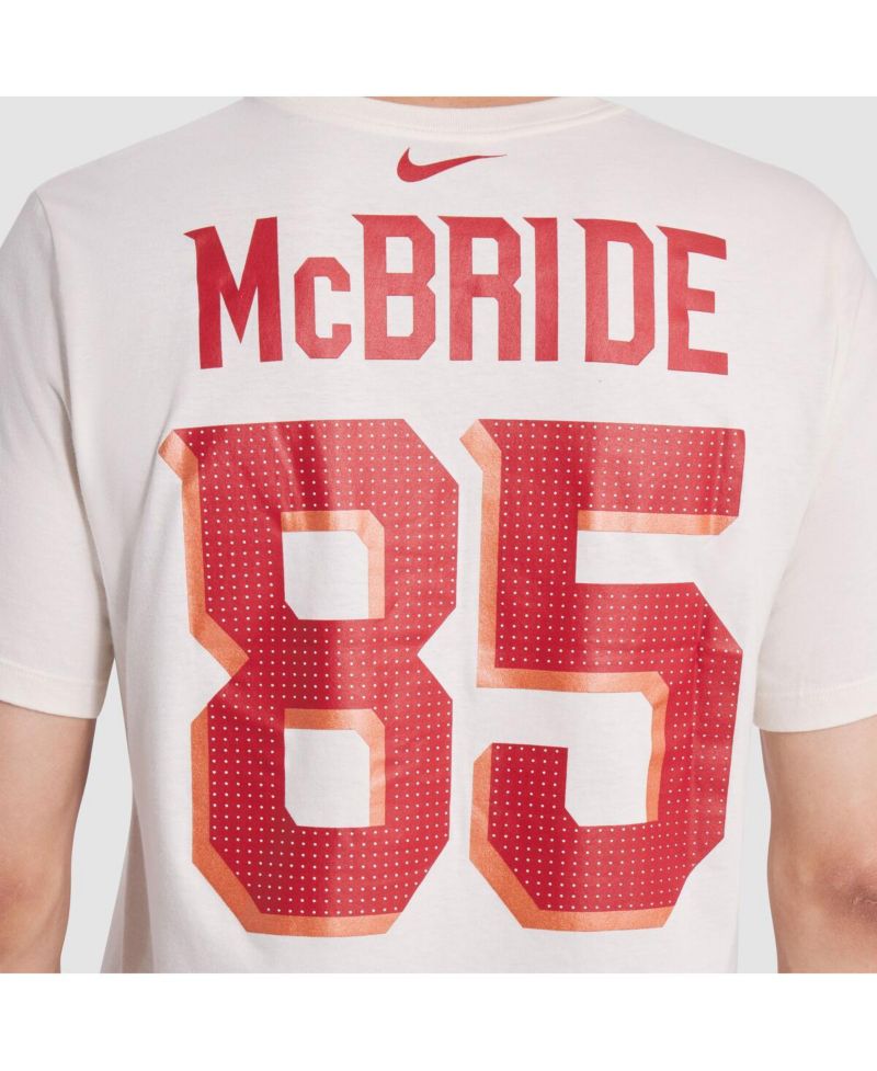 Men's Trey McBride Natural Arizona Cardinals 2025 Rivalries Collection Player Name & Number T-Shirt