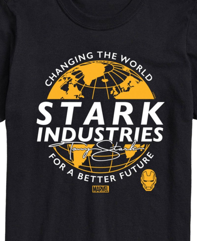 Men's Iron Man Stark Industries Short Sleeve T-Shirt