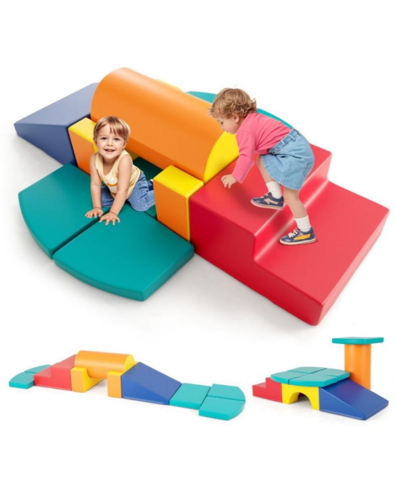 10 Piece Soft Foam Climbing Blocks Set