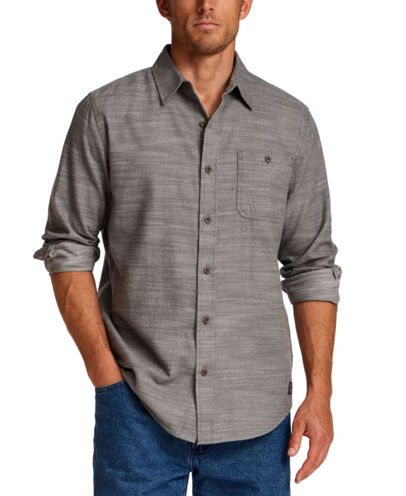 Men's Peached Slub Solid Shirt