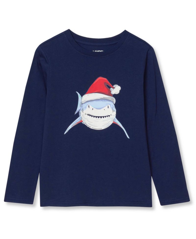 Santa Shark/Тёмно-синий