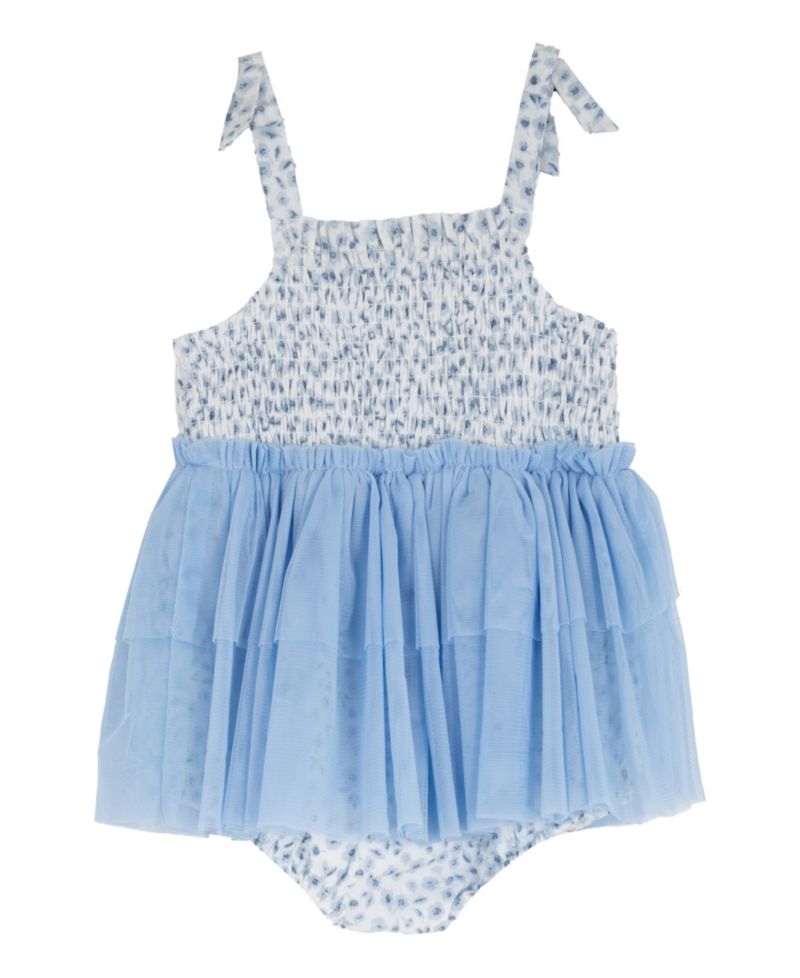 Baby Girls' Sleeveless Tulle Dress with Headband