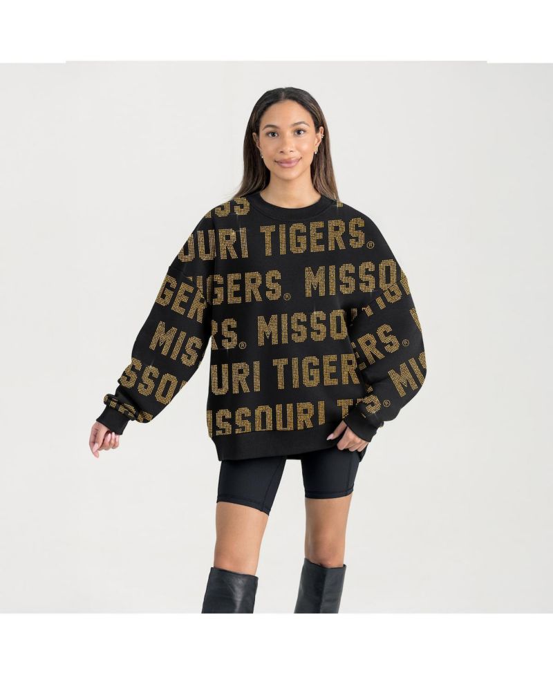 Women's Black Missouri Tigers Hype Era Sweatshirt