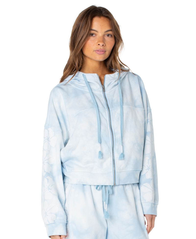 Women's Fringing Reefs Graphic Zip-Front Hoodie