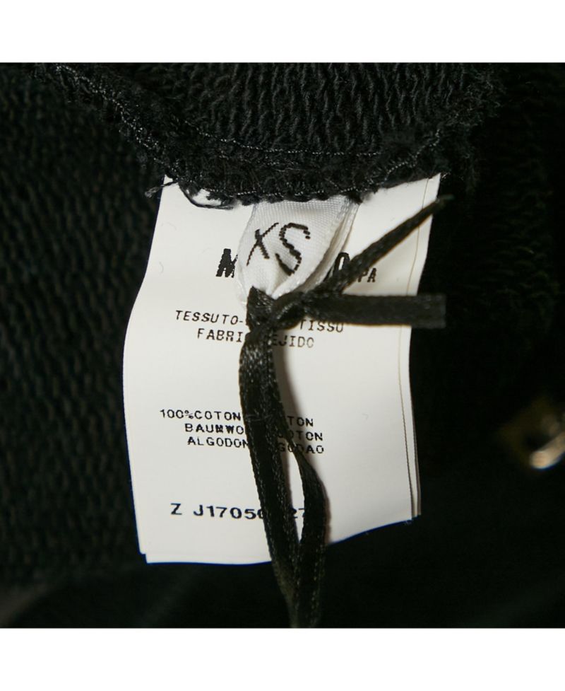 Men's Couture Black Mirror Embroidered Cotton Crew Neck Sweatshirt