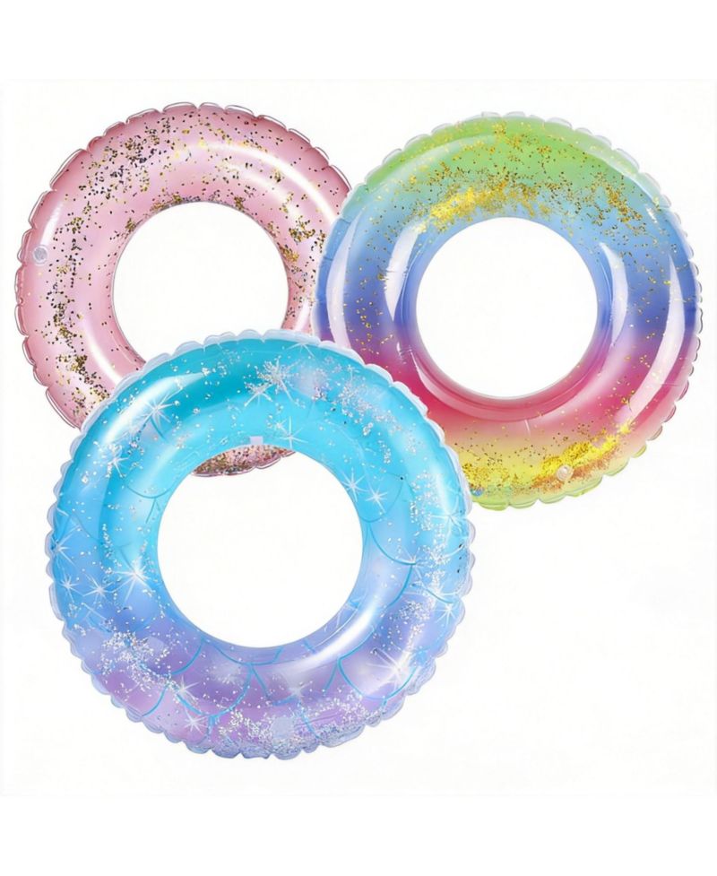 3 Pack 20" Pool Floats Inflatable Swim Rings Children's and adult toys