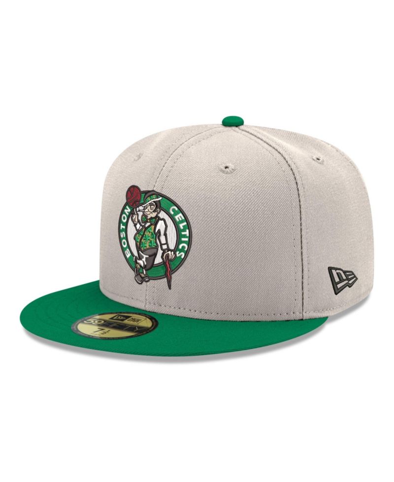 Men's Gray/Kelly Green Boston Celtics Chrome 59FIFTY Fitted Hat