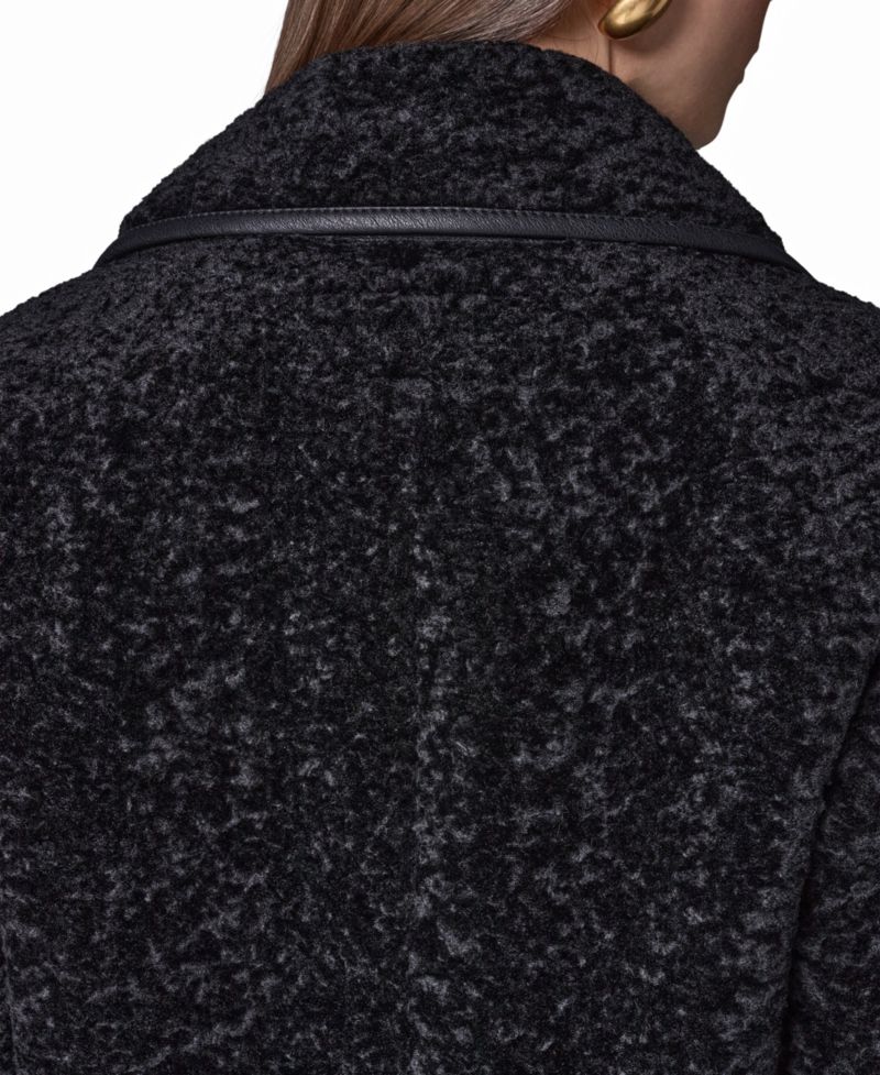 Women's Textured Faux Fur Coat