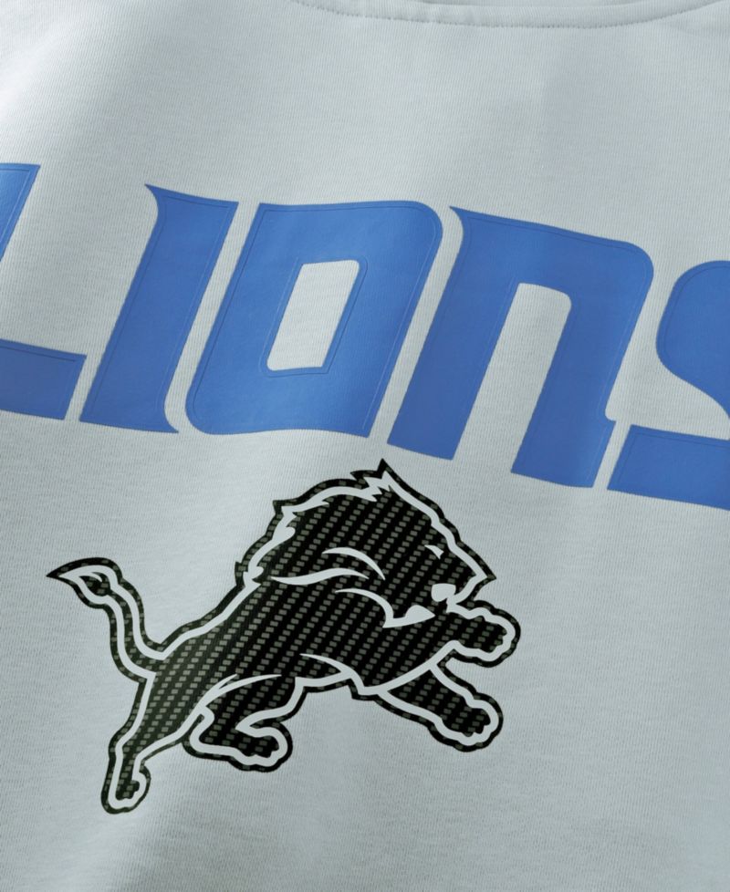 Men's Silver Detroit Lions 2026 Rivalries Collection Sideline Pullover Hoodie
