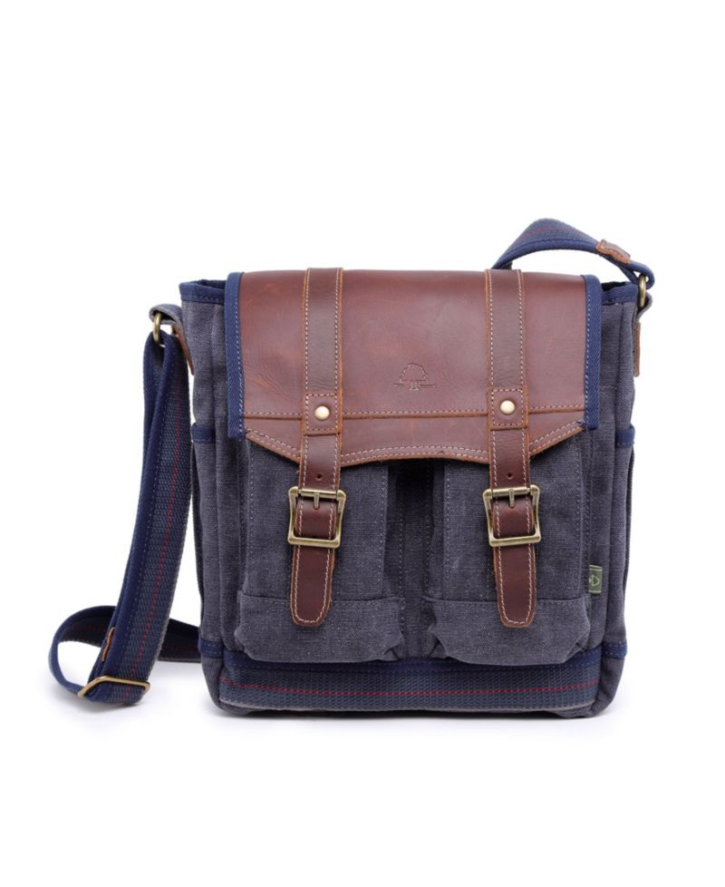 Turtle Ridge 4-Pocket Canvas Crossbody Bag