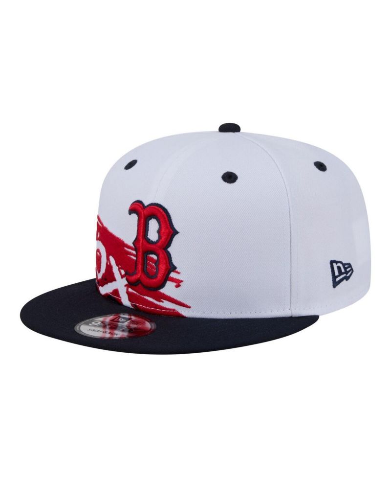 Men's White/Navy Boston Red Sox 9FIFTY Snapback Hat