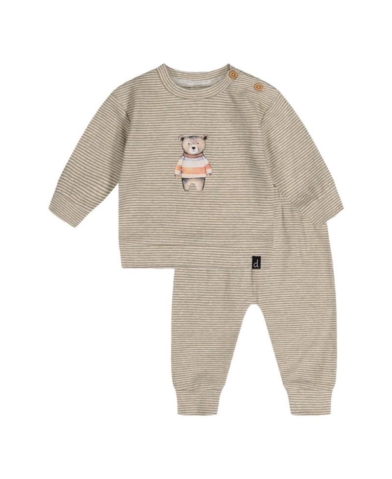 Baby Boy ( 3M to 24M ) Cotton Pants and Top Set Stripes