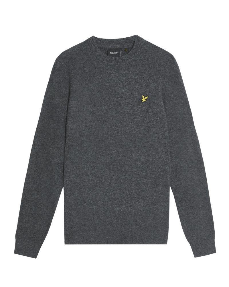 Men's Lambswool Blend Crew Neck Sweater