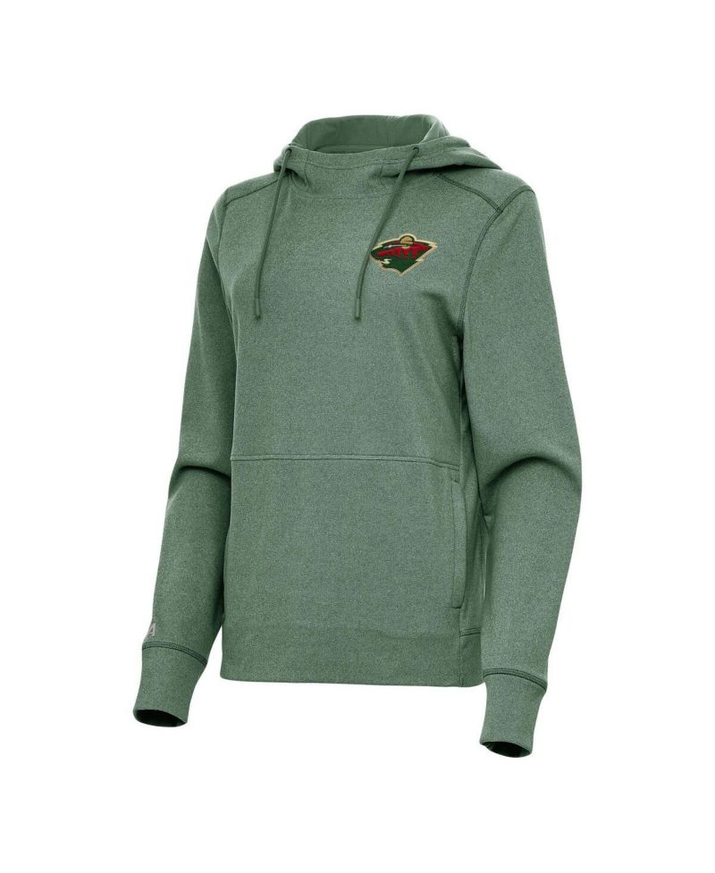 Women's Heather Green Minnesota Wild Justice Pullover Hoodie