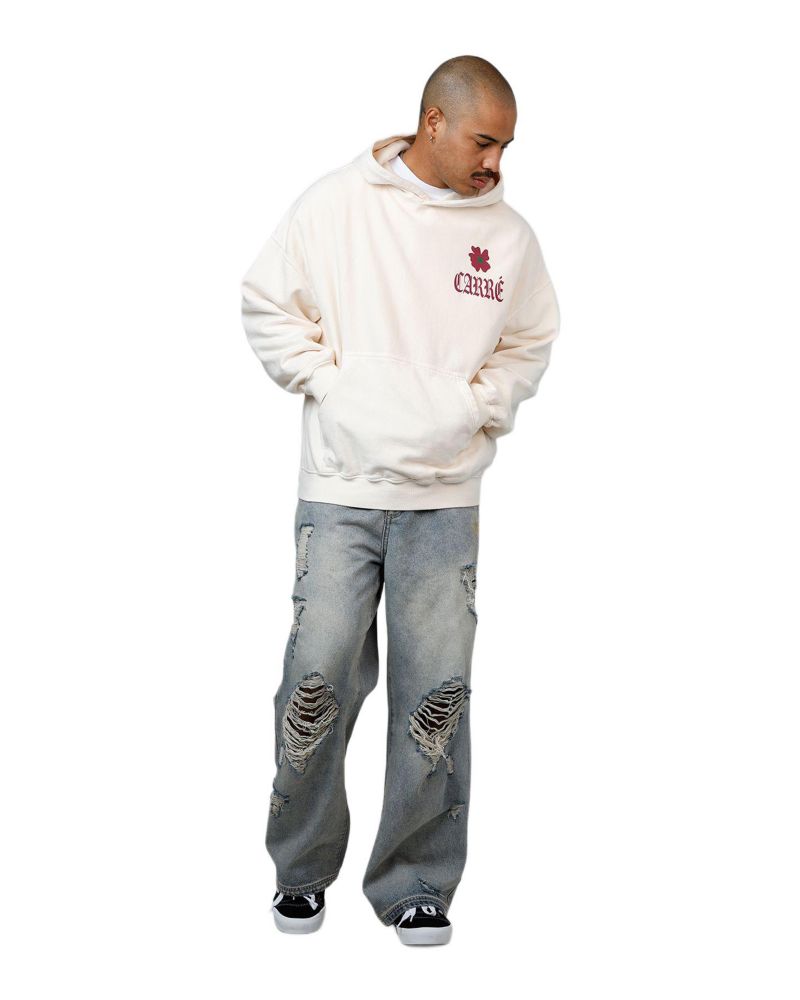 Men's Eternal Garden Premium Hoodie Sweatshirt - Off White L