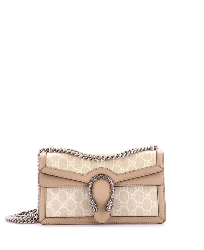 Small Dionysus Bag GG Coated Canvas with Leather