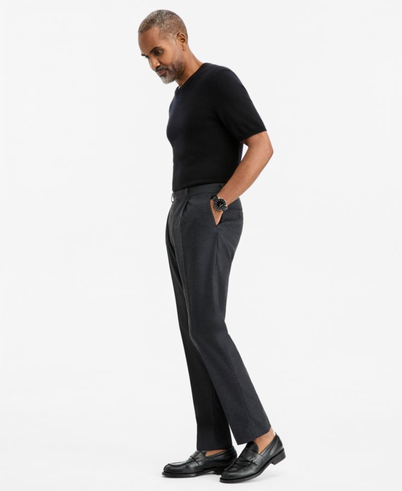 Men's Classic-Fit Flannel Solid Pants